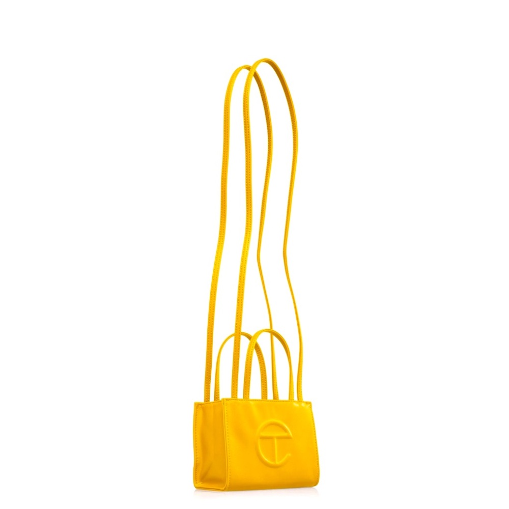 Telfar small yellow bag